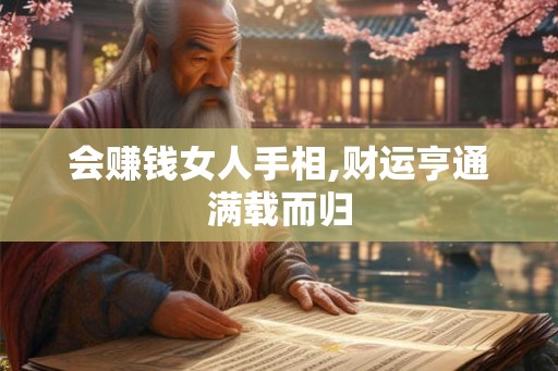 会赚钱女人手相,财运亨通满载而归