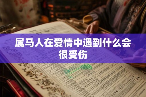 属马人在爱情中遇到什么会很受伤 属马人在爱情中遇到什么会很受伤