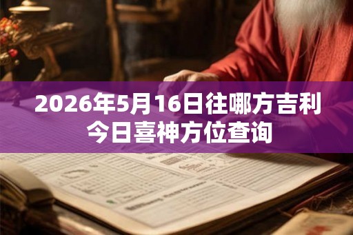 2026年5月16日往哪方吉利 今日喜神方位查询 2026年5月16日往哪方吉利 今日喜神方位查询