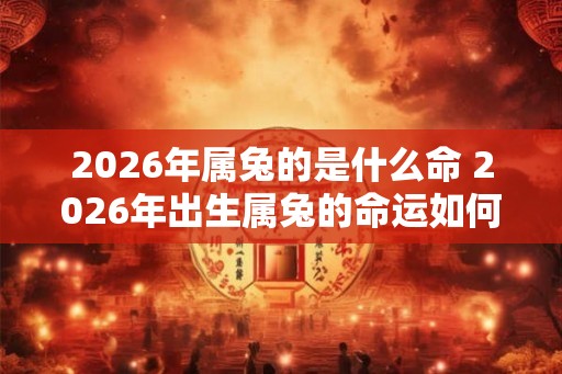 2026年属兔的是什么命 2026年出生属兔的命运如何 2026年属兔的是什么命 2026年出生属兔的命运如何