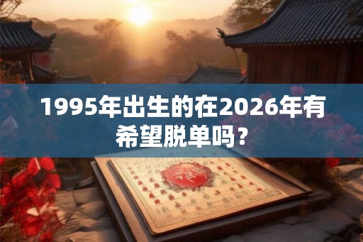 1995年出生的在2026年有希望脱单吗? 1995年出生的在2026年有希望脱单吗?
