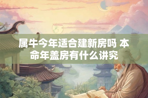 属牛今年适合建新房吗 本命年盖房有什么讲究