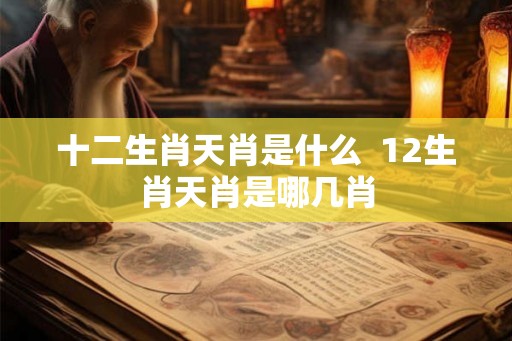 十二生肖天肖是什么  12生肖天肖是哪几肖