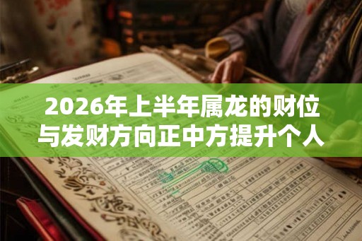 2026年上半年属龙的财位与发财方向正中方提升个人财运和发展
