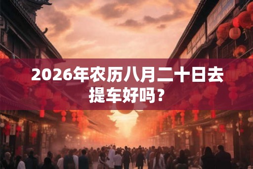 2026年农历八月二十日去提车好吗？