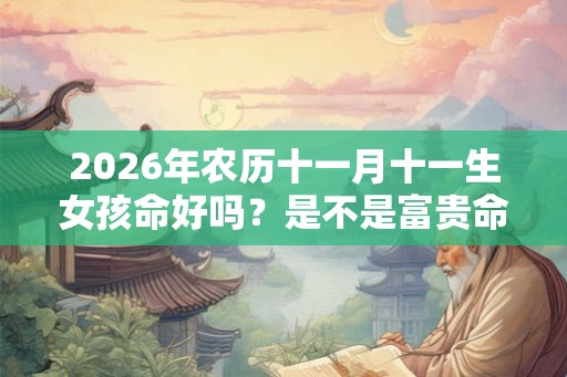 2026年农历十一月十一生女孩命好吗？是不是富贵命？