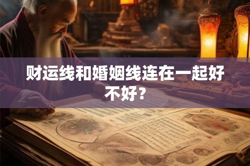 财运线和婚姻线连在一起好不好? 财运线和婚姻线连在一起好不好?