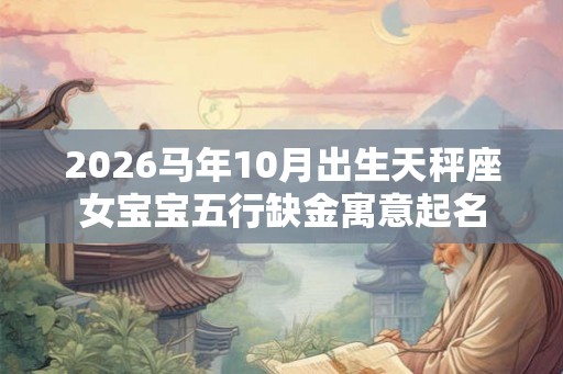 2026马年10月出生天秤座女宝宝五行缺金寓意起名