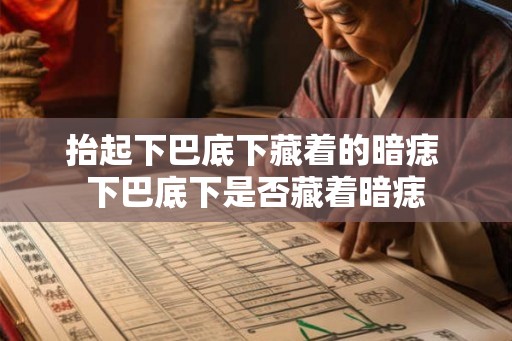 抬起下巴底下藏着的暗痣 下巴底下是否藏着暗痣