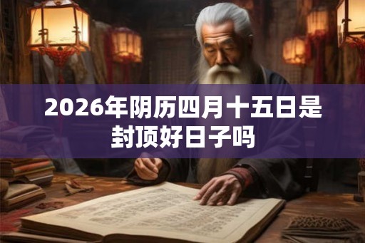 2026年阴历四月十五日是封顶好日子吗