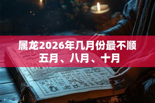 属龙2026年几月份最不顺 五月、八月、十月 属龙2026年几月份最不顺 五月、八月、十月