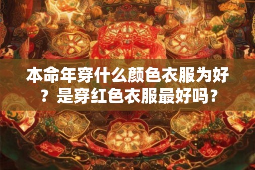 本命年穿什么颜色衣服为好?是穿红色衣服最好吗? 本命年穿什么颜色衣服为好?是穿红色衣服最好吗?