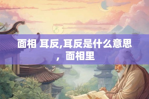 面相 耳反,耳反是什么意思,面相里 面相 耳反,耳反是什么意思,面相里
