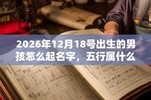 2026年12月18号出生的男孩怎么起名字，五行属什么