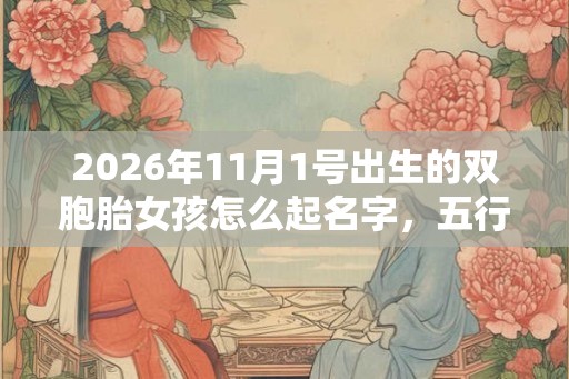 2026年11月1号出生的双胞胎女孩怎么起名字，五行属什么？