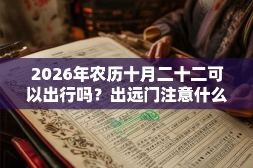 2026年农历十月二十二可以出行吗？出远门注意什么？
