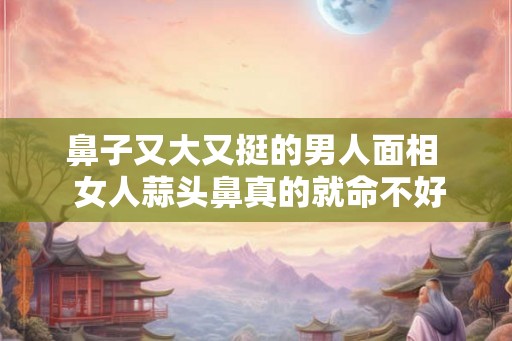 鼻子又大又挺的男人面相  女人蒜头鼻真的就命不好吗