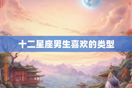 十二星座男生喜欢的类型