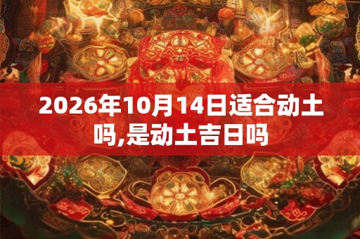 2026年10月14日适合动土吗,是动土吉日吗