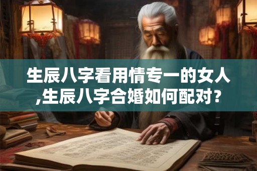 生辰八字看用情专一的女人,生辰八字合婚如何配对？