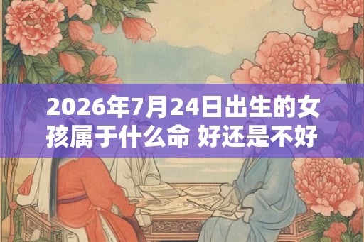 2026年7月24日出生的女孩属于什么命 好还是不好 2026年7月24日出生的女孩属于什么命 好还是不好