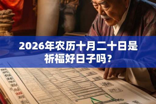 2026年农历十月二十日是祈福好日子吗？