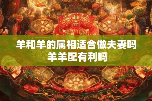 羊和羊的属相适合做夫妻吗 羊羊配有利吗