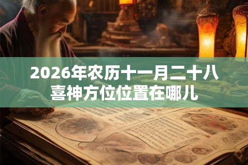 2026年农历十一月二十八喜神方位位置在哪儿
