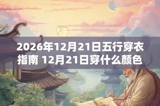 2026年12月21日五行穿衣指南 12月21日穿什么颜色的衣服