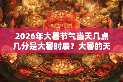 2026年大暑节气当天几点几分是大暑时辰？大暑的天气有什么特点？