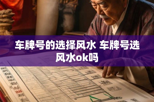 车牌号的选择风水 车牌号选风水ok吗 车牌号的选择风水 车牌号选风水ok吗