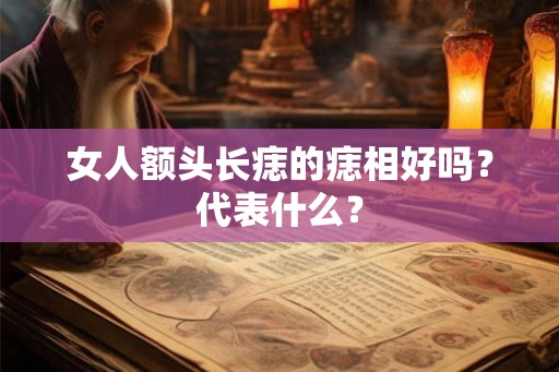 女人额头长痣的痣相好吗？代表什么？