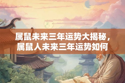 属鼠未来三年运势大揭秘，属鼠人未来三年运势如何