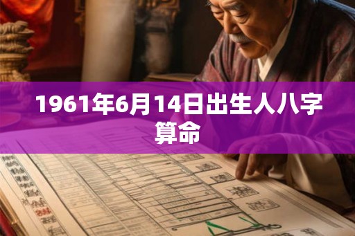 1961年6月14日出生人八字算命