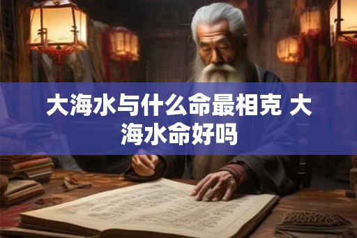 大海水与什么命最相克 大海水命好吗
