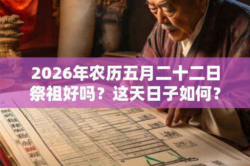 2026年农历五月二十二日祭祖好吗?这天日子如何? 2026年农历五月二十二日祭祖好吗?这天日子如何?