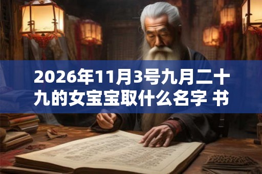 2026年11月3号九月二十九的女宝宝取什么名字 书香气质