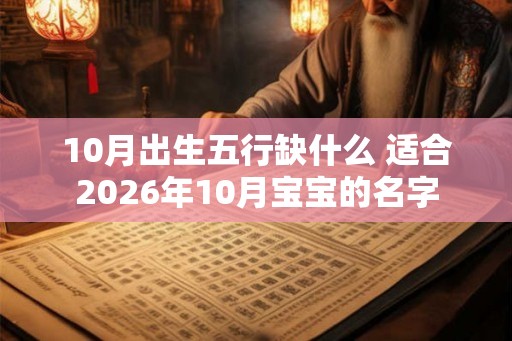 10月出生五行缺什么 适合2026年10月宝宝的名字