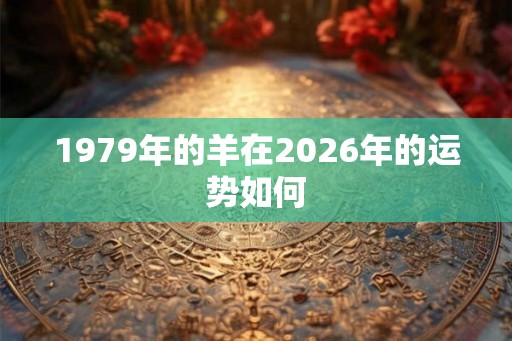 1979年的羊在2026年的运势如何