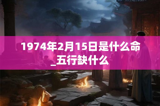1974年2月15日是什么命_五行缺什么