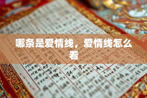 哪条是爱情线,爱情线怎么看 哪条是爱情线,爱情线怎么看