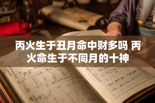 丙火生于丑月命中财多吗 丙火命生于不同月的十神