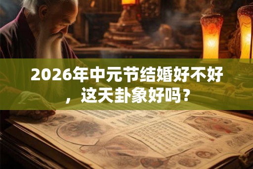 2026年中元节结婚好不好，这天卦象好吗？