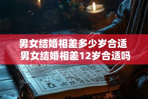 男女结婚相差多少岁合适  男女结婚相差12岁合适吗