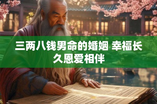 三两八钱男命的婚姻 幸福长久恩爱相伴