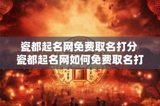 瓷都起名网免费取名打分 瓷都起名网如何免费取名打分 瓷都起名网免费取名打分 瓷都起名网如何免费取名打分