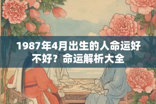 1987年4月出生的人命运好不好？命运解析大全