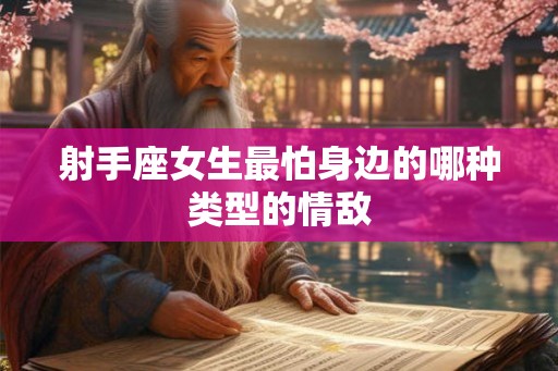 射手座女生最怕身边的哪种类型的情敌