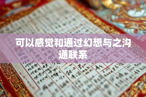 可以感觉和通过幻想与之沟通联系