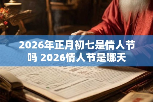 2026年正月初七是情人节吗 2026情人节是哪天